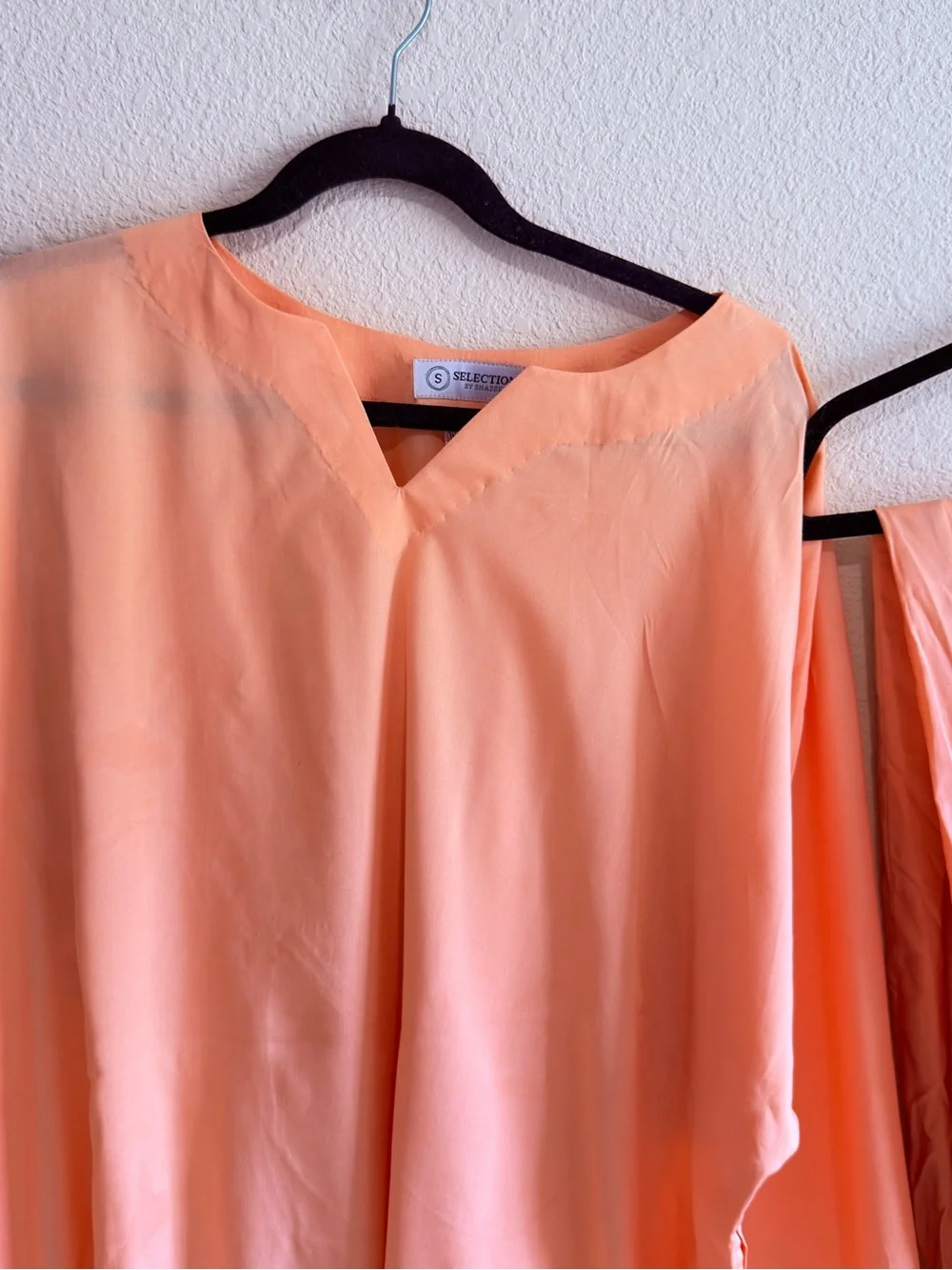 Peach V-Neck Co-Ord   Set
